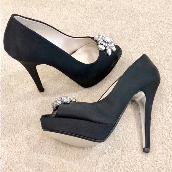 E Live From The Red Carpet Peep Toe Heels Size 8.5 - Picture 6 of 9